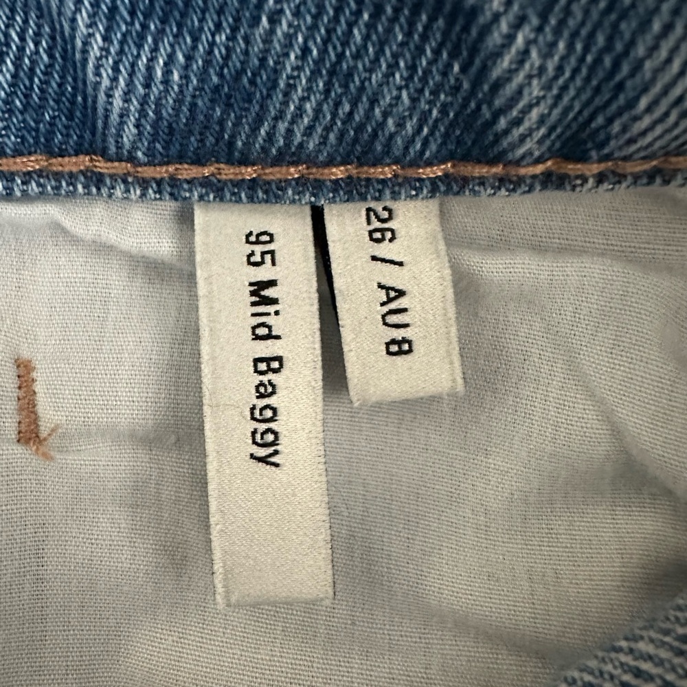 Abrand Wide Leg Blue Denim Jeans - Picture 4 of 4
